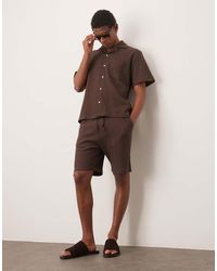 SELECTED - Shorts Van Wafelstof - Lyst