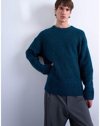 TOPMAN - Loose Knit Crew Jumper - Lyst