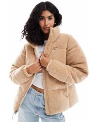 Columbia - Chaqueta Acolchada Marrón De Sherpa Puffect De - Neutro - Lyst