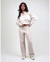 SIMMI - Soft Flared Knit Trouser - Lyst