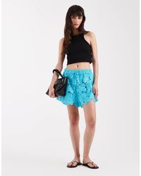 River Island - Cutwork Sequin Short Co-Ord - Lyst