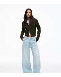 Bershka - Tall High-waist Wide Straight-leg Jeans - Lyst