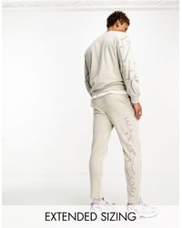 Armani Exchange - Scattered Logo joggers Light Beige Mix And Match - Lyst