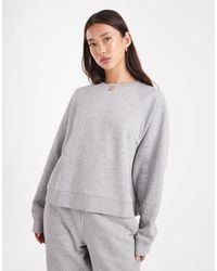 ASOS - Oversized Brushback Sweatshirt With Raglan Detail - Lyst