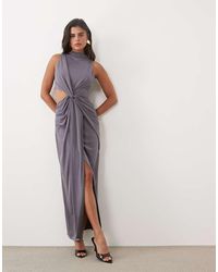 ASOS - Sleeveless Maxi Dress With Cut Out Twist Detail - Lyst