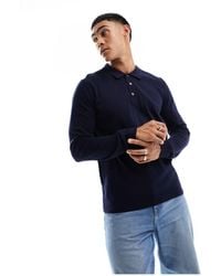 Jack & Jones - Premium Knitted Long Sleeve Polo - Lyst