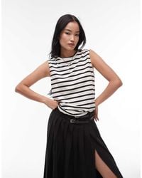 ARKET - Jersey T-Shirt Top With Cap Sleeves - Lyst