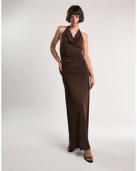 Glamorous - Cowl Neck Maxi Dress - Lyst