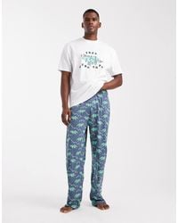 ASOS - Christmas Pyjama Set With Dinosaur Graphic - Lyst
