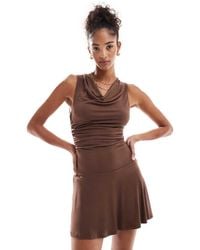 Cotton On - Sunday Cowl Neck Mini Dress - Lyst