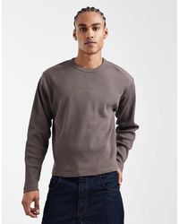 Cotton On - Boxy Oversized Textured Long Sleeve T-shirt - Lyst
