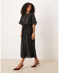 Sister Jane - Lace Bell Sleeves Midaxi Dress - Lyst