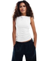 Weekday - Annie Boat Neck Tank Top - Lyst
