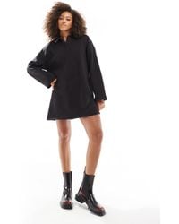 ASOS - Vestito Corto A Maniche Lunghe Con Colletto Stile Rugby - Lyst