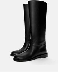 Pull&Bear - – flache stiefel - Lyst