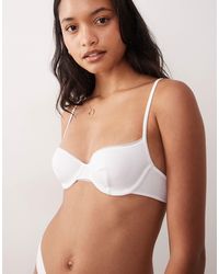 ASOS - Yara Rib Underwire Bra With Mesh Binding - Lyst
