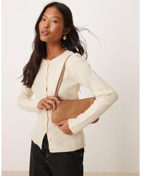 ASOS - Faux Suede Shoulder Bag With Skinny Straps - Lyst