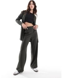 Jdy - Button Detail Wide Leg Dad Trousers - Lyst