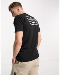 Vans - Camiseta Negra Con Estampado En La Espalda Full Patch De - Lyst