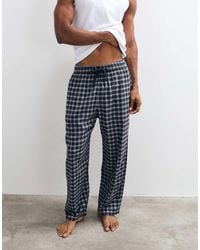Hollister - Baggy Flannel Pyjama Bottoms - Lyst