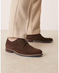 Dune - Stanley Suede Brogues Shoe - Lyst