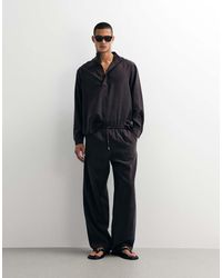 ASOS - Co-ord Wide Leg Flowing Trousers - Lyst