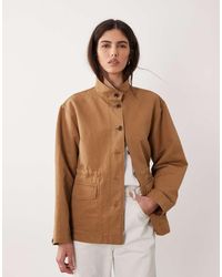 ARKET - Linen Mix Washed Overshirt With Front Pockets - Lyst