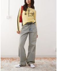 Dr. Denim - Hill Relaxed Fit Low Waist Wide Straight Leg Jeans - Lyst