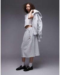 Carhartt - Falda Jaspeado Con Logo De Texto De Tejido De Sudadera American Script De - Lyst