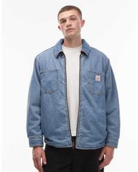 Levi's - Workwear Capsule Reversible Check Borg And Denim Shacket - Lyst