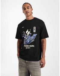 ASOS - Relaxed T-shirt With Surf Back Print - Lyst
