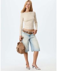 Stradivarius - – langärmliges basic-t-shirt - Lyst
