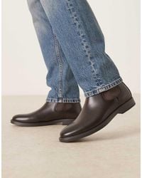 Mango - Leather Chelsea Boot - Lyst