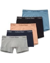 Calvin Klein - Microfibre Stretch 5 Pack Low Rise Trunks - Lyst