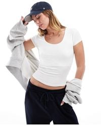 Cotton On - Cotton On Byron Square Neck Short Sleeve Top - Lyst