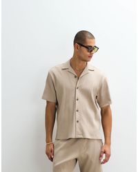 SELECTED - Co-ord Ribbed Short Sleeve Shirt - Lyst