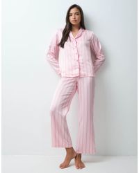 New Look - Satin Revere Pyjamas - Lyst