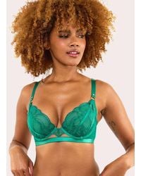 Playful Promises - Pippa Deco Embroidered Plunge Bra - Lyst