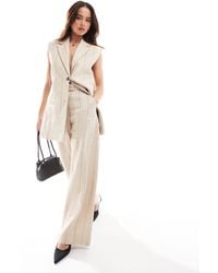 & Other Stories - Linen Wide Leg Tailored Trousers - Lyst