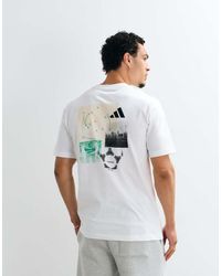 adidas Originals - Adidas Training T-Shirt With Football Back Print - Lyst