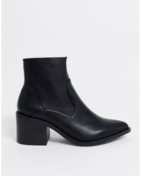 new look ladies black ankle boots