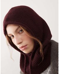 Monki - Knitted Hooded Balaclava - Lyst