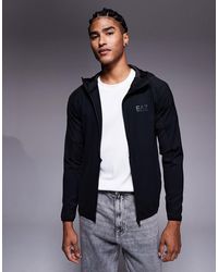 EA7 - Armani - vigor 7 - sweat à capuche zippé à logo - Lyst