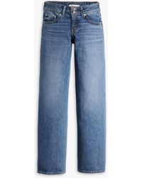 Levi's - Jean ample à taille ultra-basse - moyen délavé - Lyst