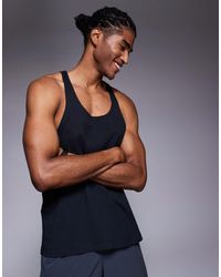 4505 - Icon Cotton Stringer Singlet With Quick Dry Finish - Lyst