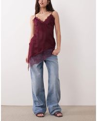 Mango - River - jean droit en coton - clair - Lyst
