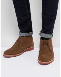 Red Tape Chukka Boots Brown Suede