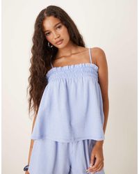 Gina Tricot - Co-ord Textured Smock Singlet Top - Lyst