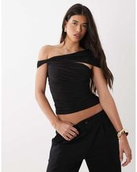ASOS - One Shoulder Twist Top - Lyst