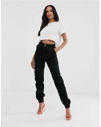 designer black cargo pants